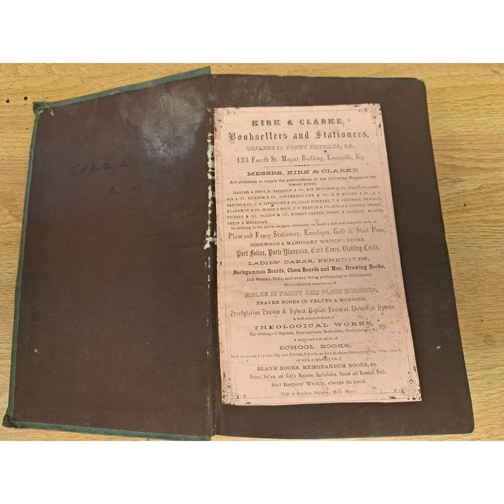 1856 Arctic Explorations Years 1853-1855 Vol 1 Dr Elisha Kane Hardback w/ Map 06